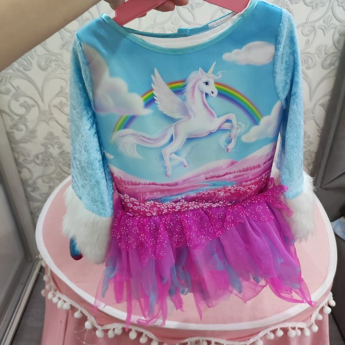 Платье, кофта нарядное единорог