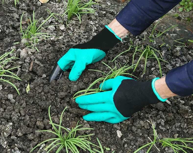 Садовые перчатки с когтями Garden Genie Gloves 3 пары