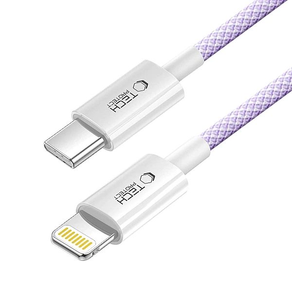 Kabel Tech-Protect Ultraboost Lite Lightning PD60W/3A 1m - fioletowy