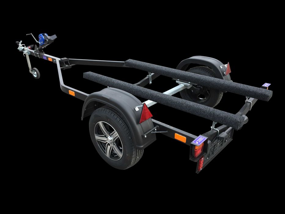 Promocja! Nowa przyczepa pod skuter wodny PP-600, czarna, alufelgi