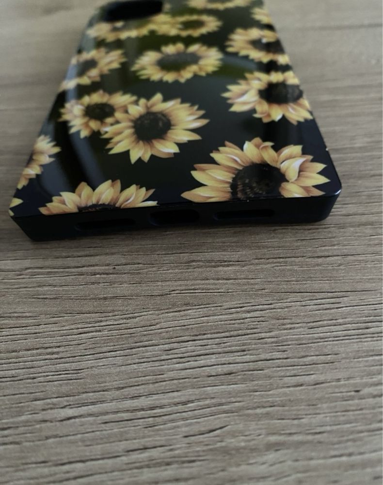 Etui-Case Iphone 11 silikonowe słoneczniki