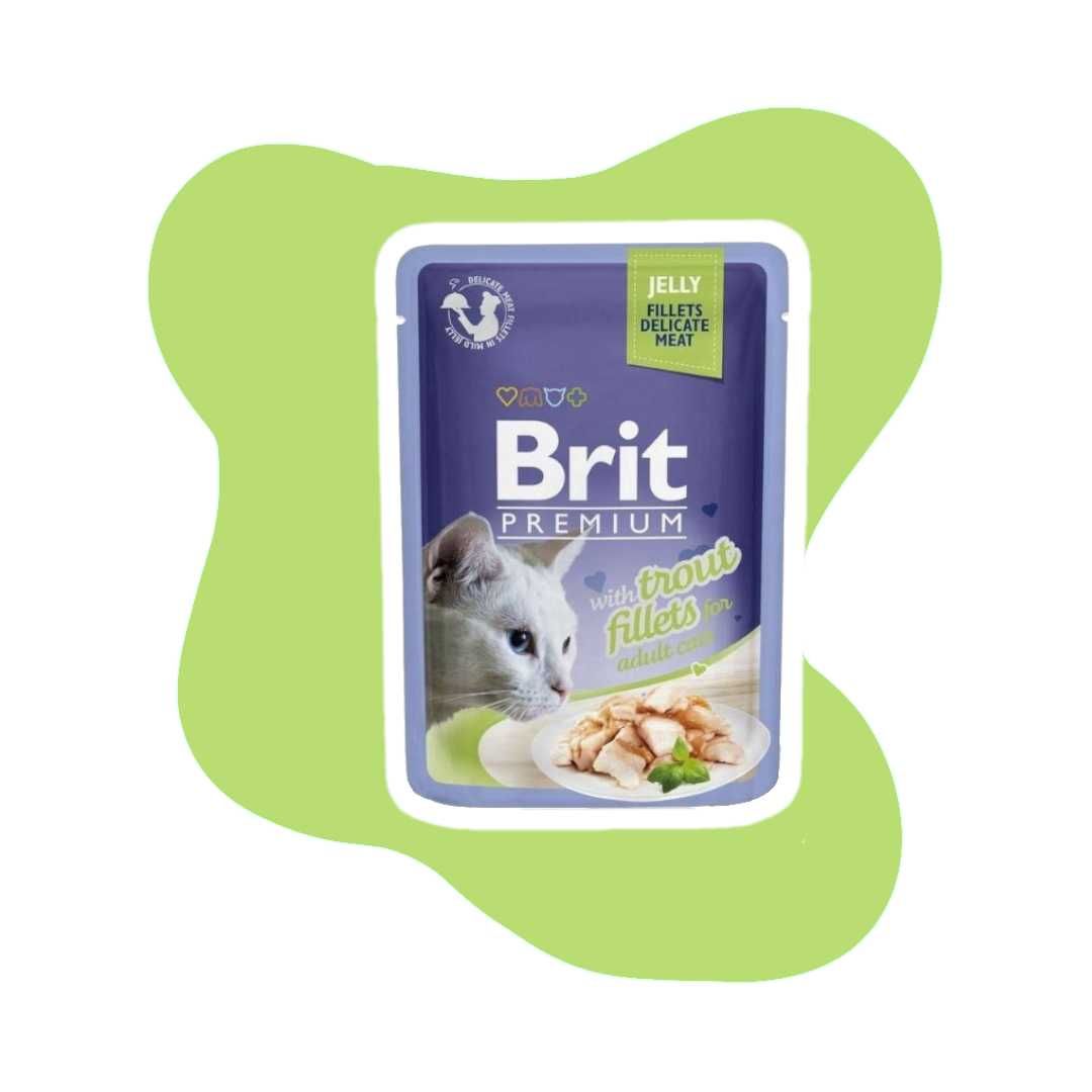 Brit Premium Cat Fillets in jelly / gravy Mix smaków 10x85g Saszetki