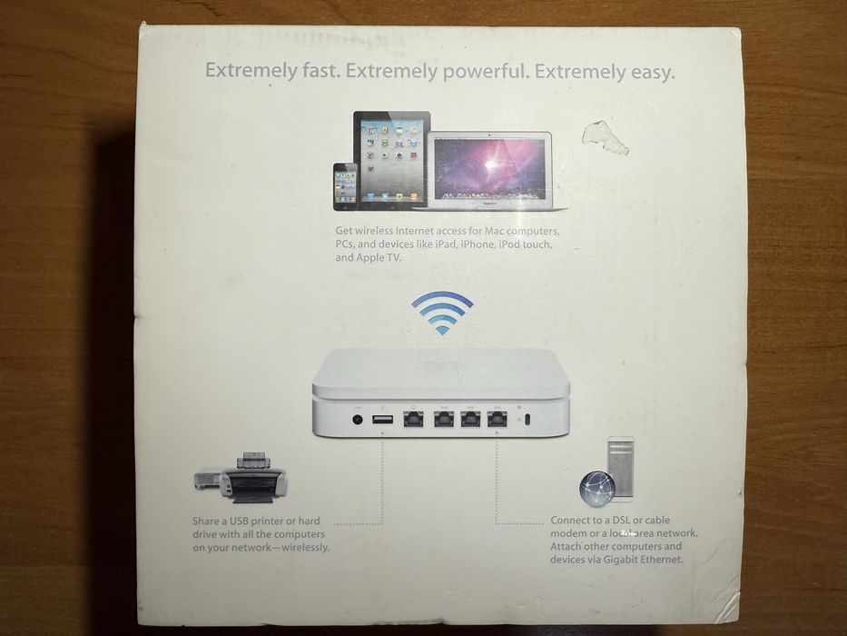 Wi-Fi маршрутизатор Apple AirPort Extreme Base Station A1408 MD031LL/A