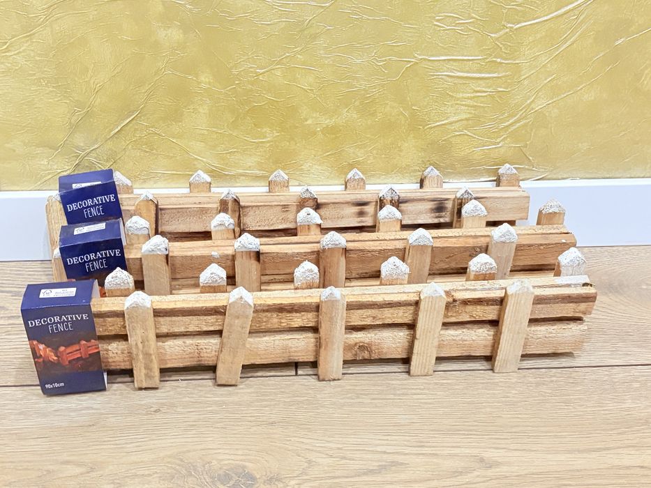 Ozdobny płotek drewniany 6szt.