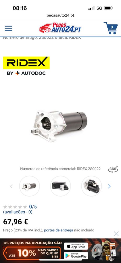 Motor de arranque renaukt traffic