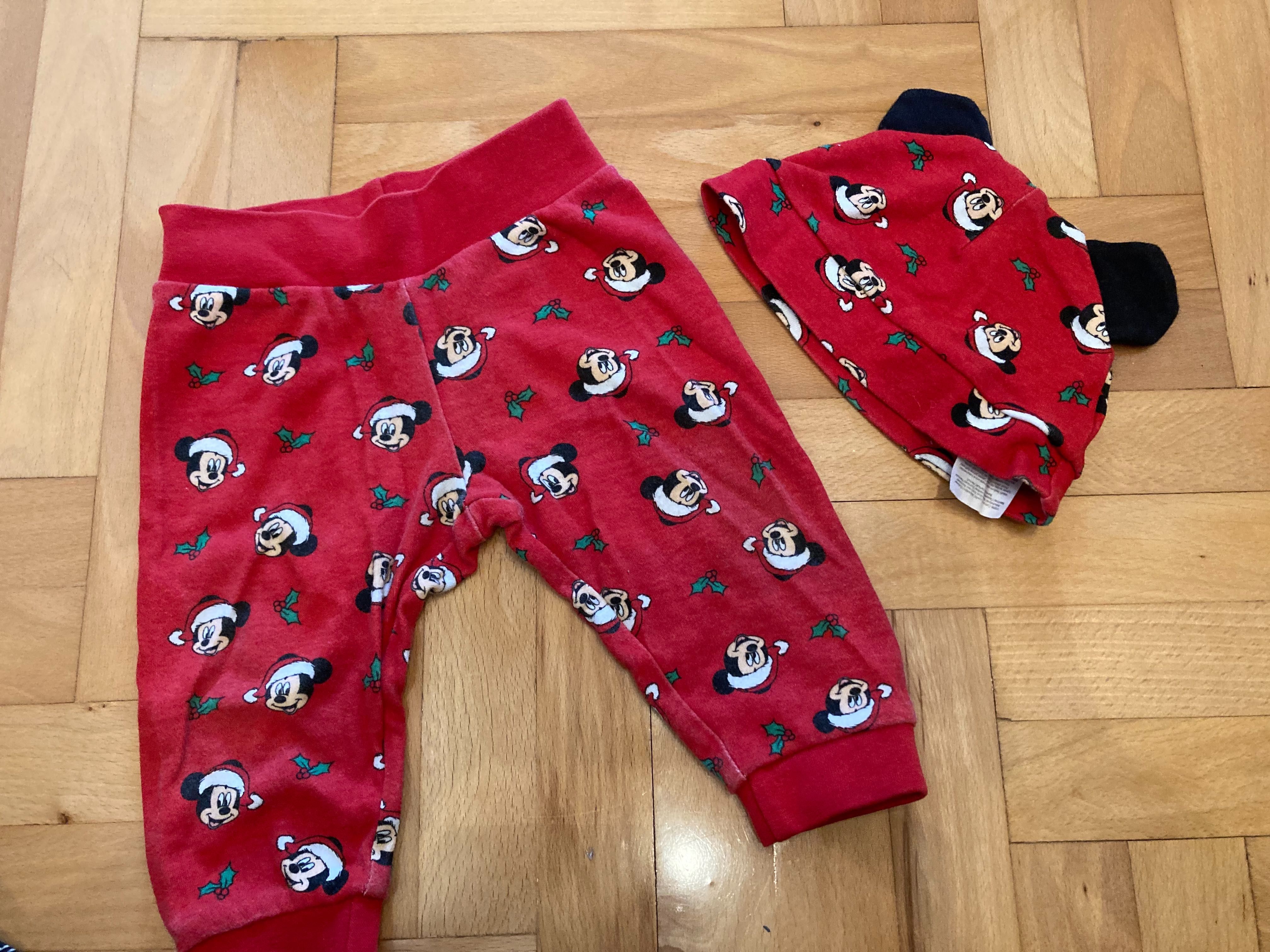 Spodnie z czapeczką świąteczne dla niemowlaka 68 Disney