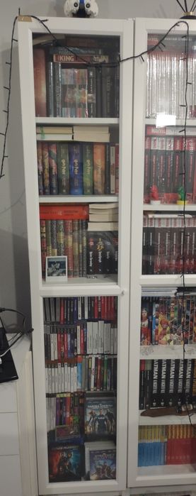 Regał biblioteczka BILLY Oxberg biala Ikea szafa słupek