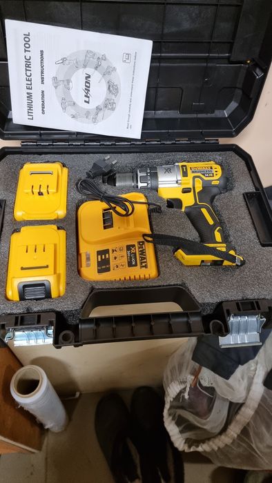 Ударний безщітковий шуруповерт DeWALT 36V 6AH металевий патрон 13мм