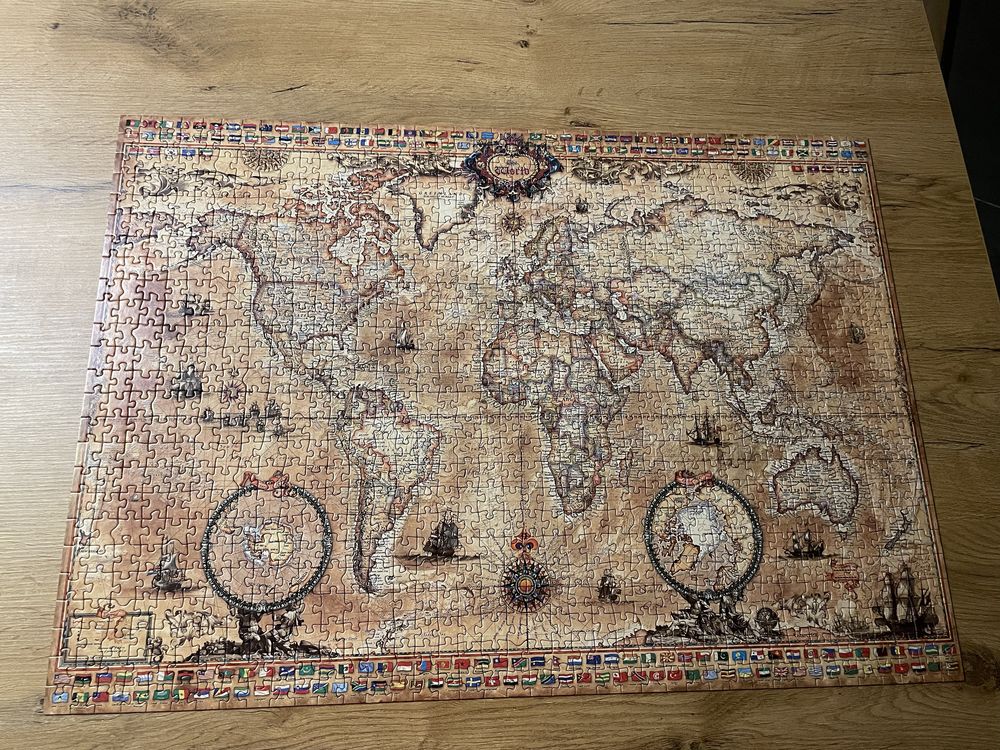 Puzzle mapa 1000 elementów