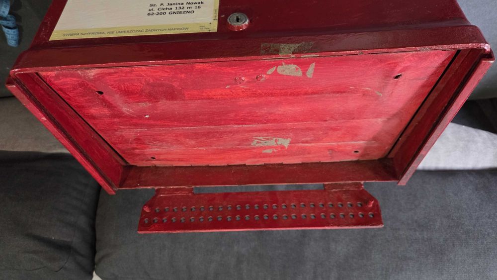 Skrzynka na listy POCZTA POLSKA czerwona