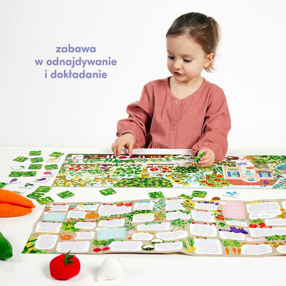 CZUCZU PUZZLE Co rośnie w ogródku 3+ 4+ 40 elementów CZU CZU
