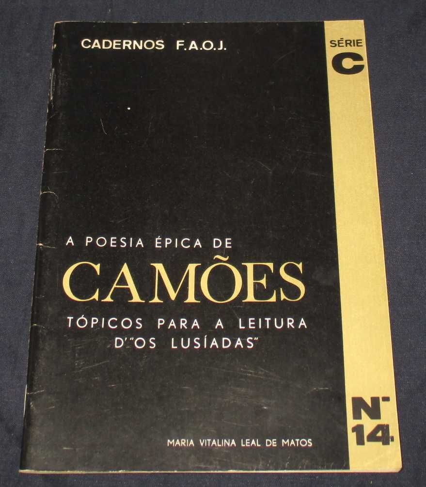 Livro A Poesia Épica de Camões Cadernos FAOJ