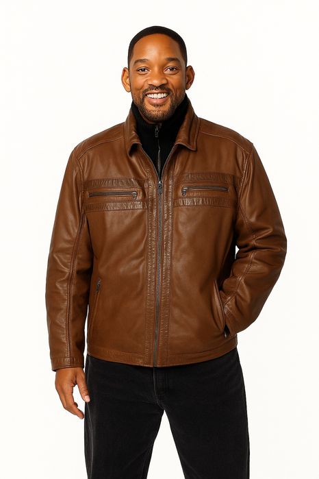 Куртка чоловіча шкіряна байкерська пілот велика HIDES