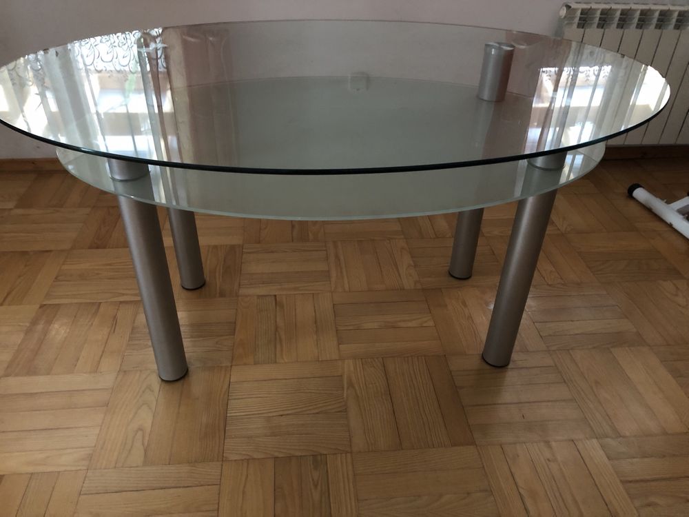 Duży Niemiecki  Szklany stół do salonu , kuchni Nowy Sącz