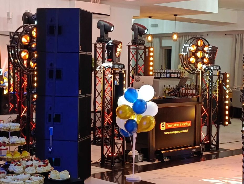 lampy retro krata tower głowy głowa ruchoma JBL party sprzęt dla DJ