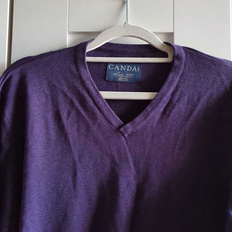 Sweter fioletowy canda C&A roz.M 100% bawełna