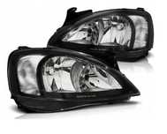 Reflektory Lampy kp BLACK Opel Corsa C Combo 2000-