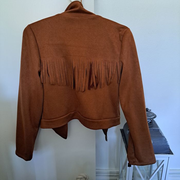 Casaco franjas camel NOVO