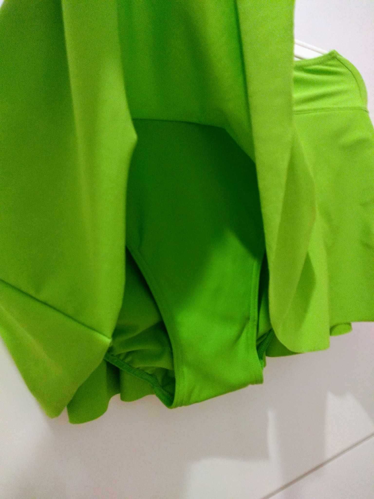 Spódniczka kąpielowa strój kąpielowy majtki ze spódniczką zielony neon