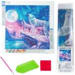 tg64203-6 haft diamentowy wilki malowanie diamenta