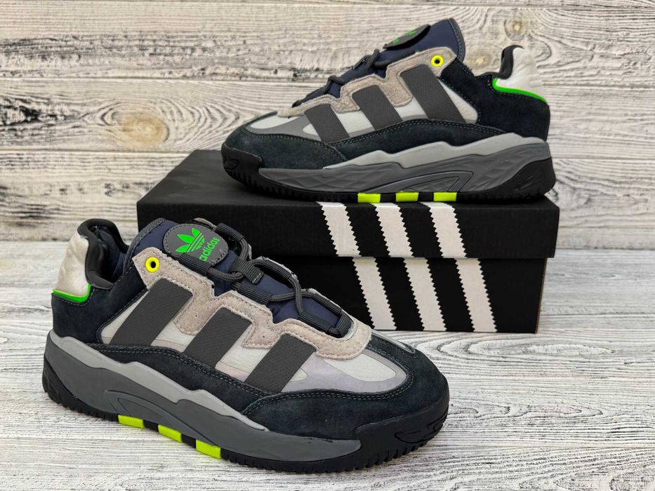 Сірі кросівки Adidas Niteball Адідас Найтбол Весна Літо Осінь р. 41-45