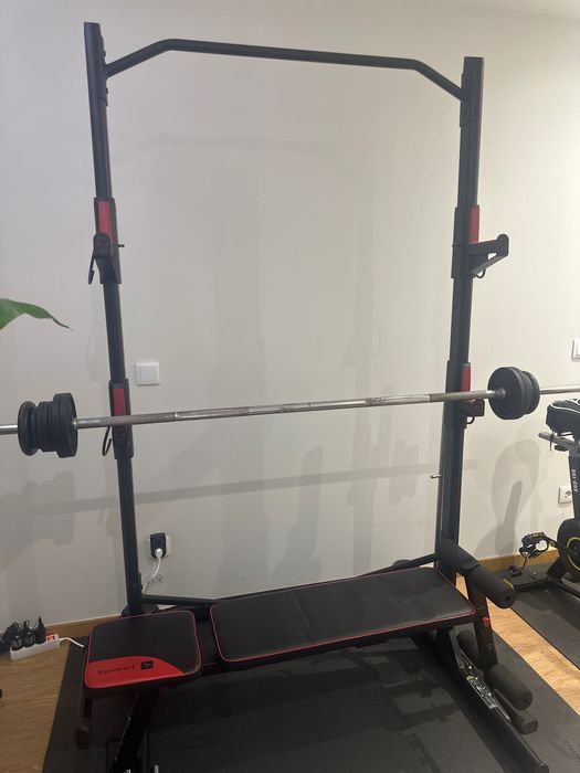 Rack musculação/Barra/Banco/Halteres