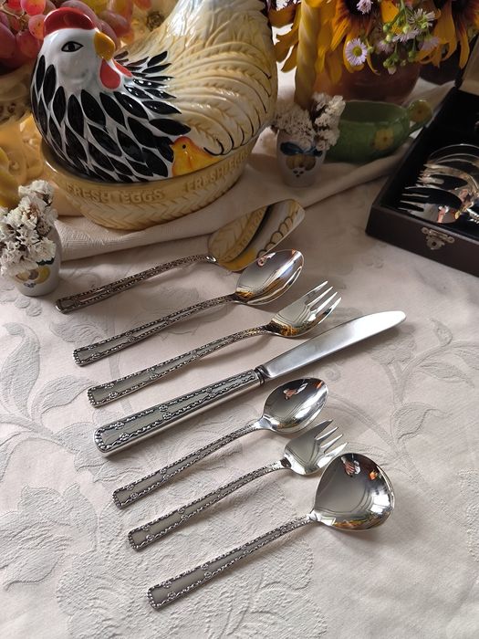 Мельхіор столові прибори покриті сріблом завод Талін. ювел. серія Nova