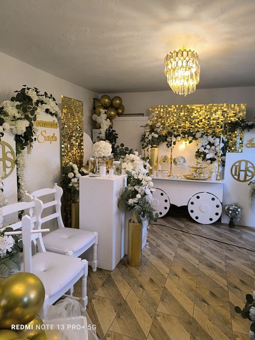 Dekoracje okolicznosciowe wesele chrzciny koscioly scianka balonowa