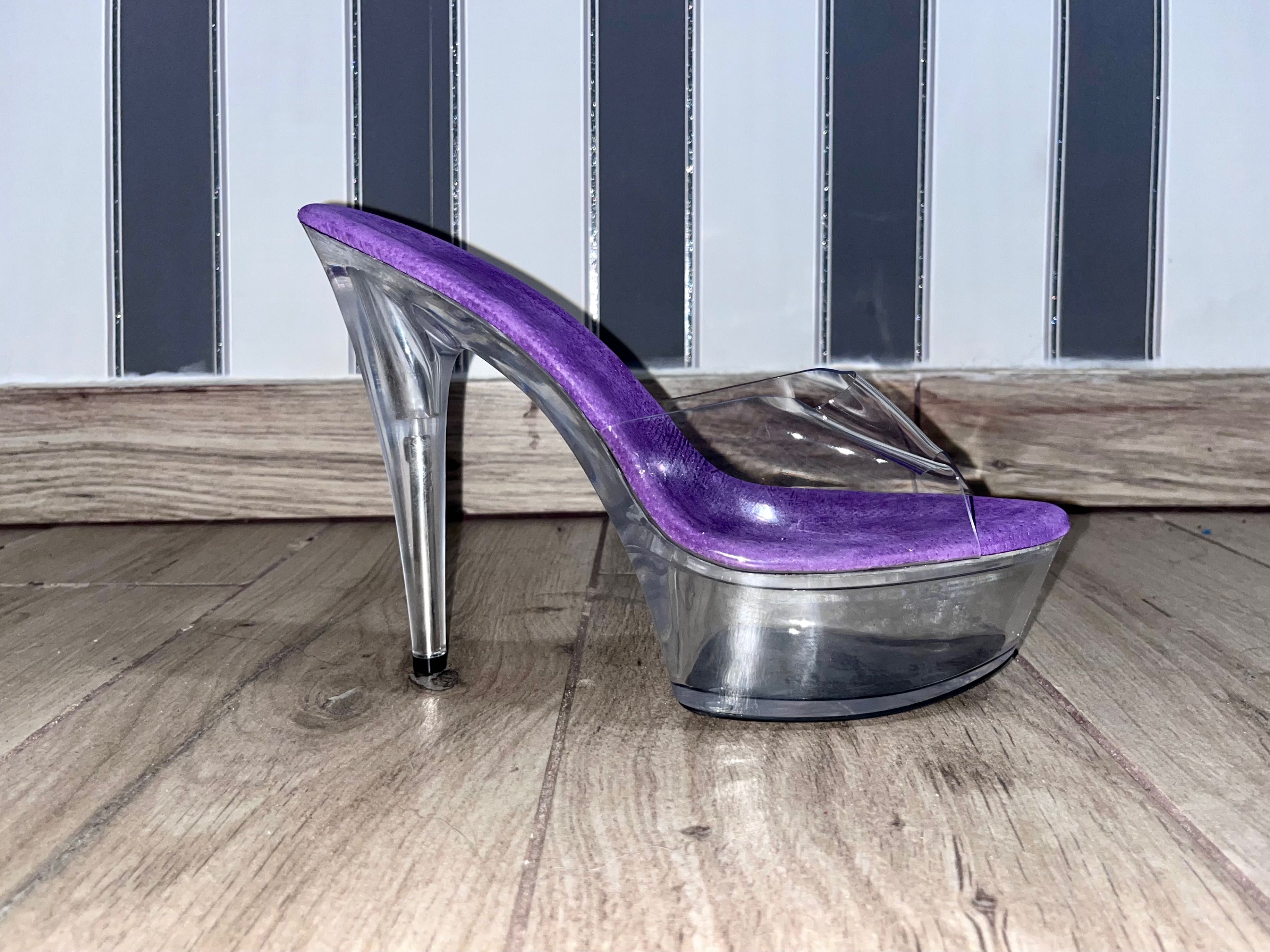 240/OD RĘKI 43 Trans Crossdress klapki szpilki 15 cm obcasy 35-46 EU