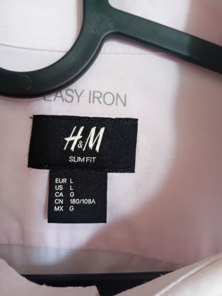 Koszula męska H&M Easy Iron Slim L