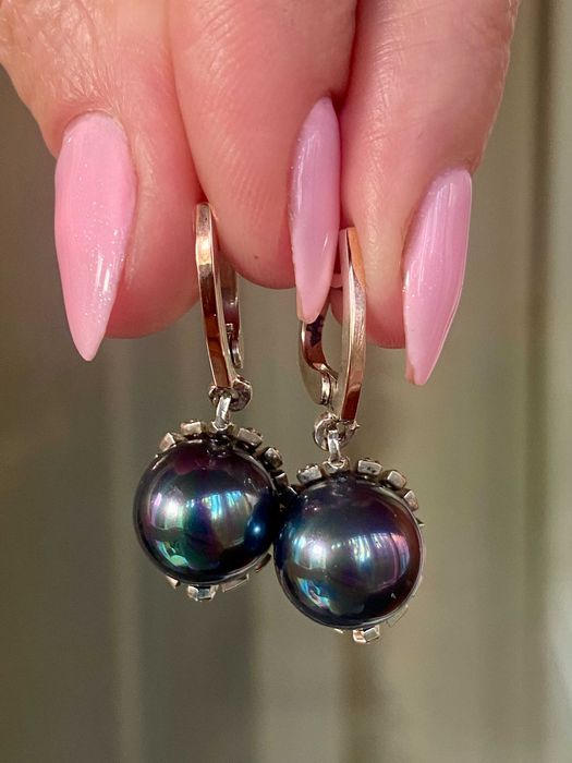 Оригінальні сережки та комплекти з природніми камінцями (колекція)