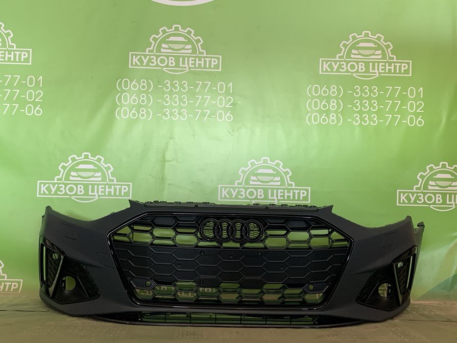 Бампер передній рестайл Audi A4 B9 2020-2024 ауді а4 бампер ВНАЯВНОСТІ