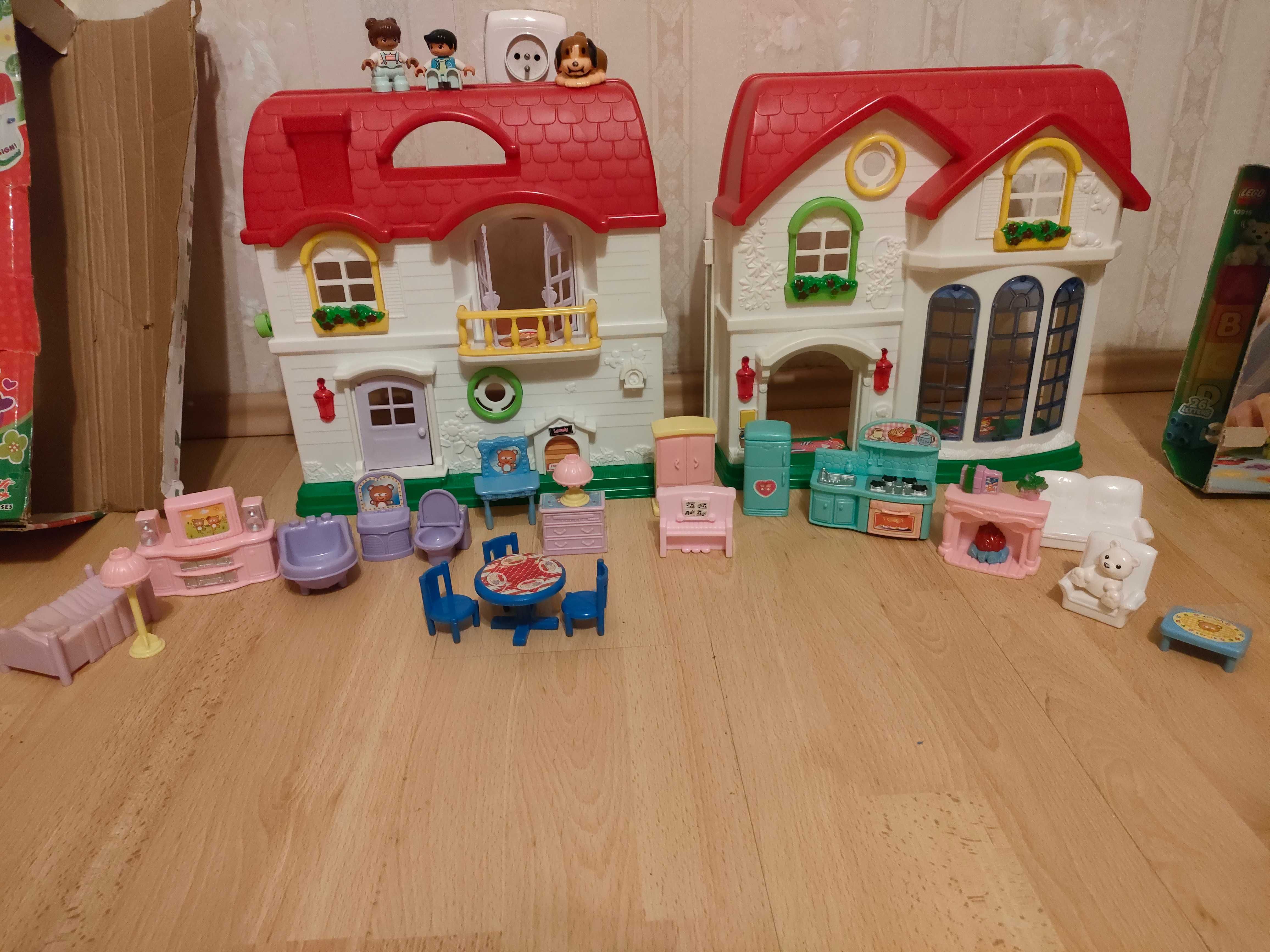 Domek dla lalek, meble dla lalek+Lego Duplo