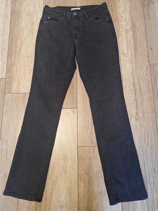 Жіночі джинси з високою посадкою Levis 505 straight leg jean black
