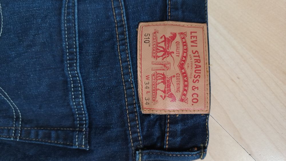 Jeans Levi's 34/34 męskie 510 jak nowe