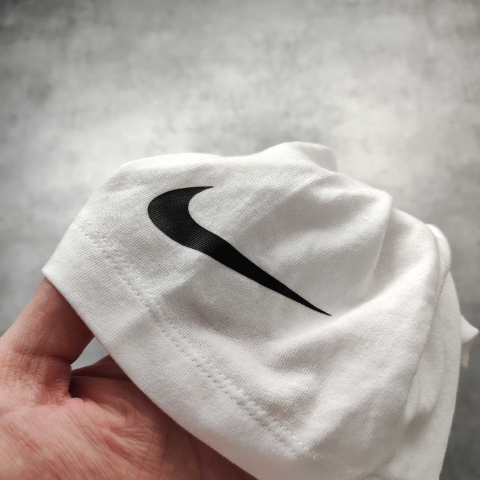 MĘSKA Koszulka PREMIUM Biała Nike PRO Combat Duże Logo Sportowa Casual