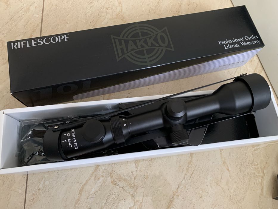 Прицел HAKKO 1.5-6-42, R:6CH Japan Optics (япония)