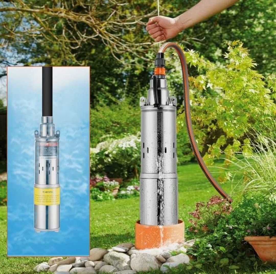 Bomba de Agua Submersível Solar 48V 369W 1900L/H