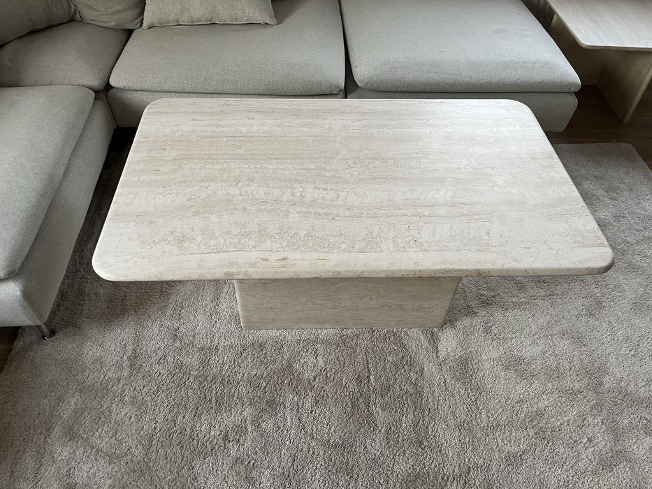 Trawertyn 100% stolik ława stół kamienny marmurowy naturalny