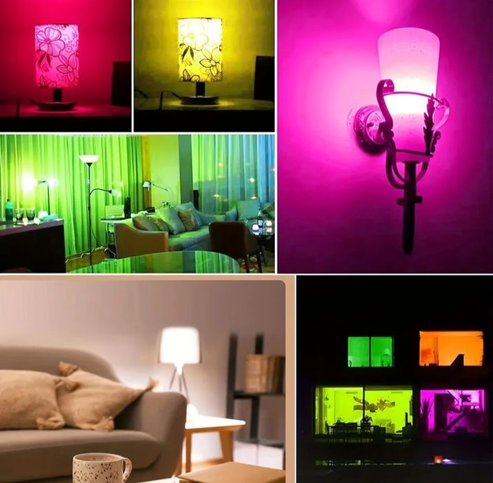 Lampada LED RGB com comando