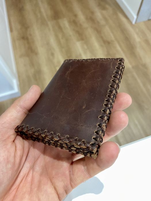 Carteira Homem pele cabedal vintage