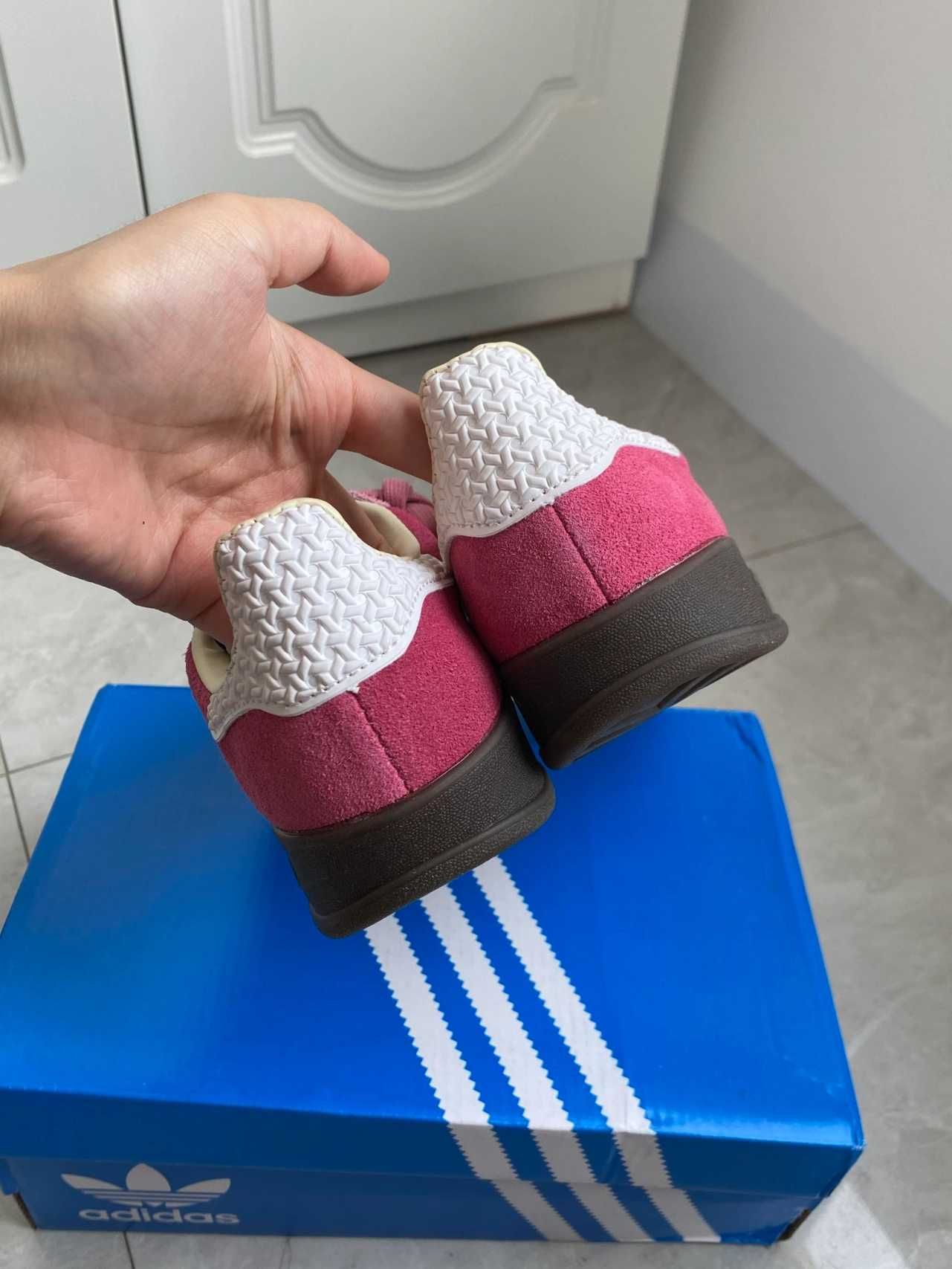 Pink\GazelleIndoor*DamskiePinkCloudWhite UnisexTrampki r.37