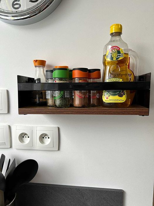 Półka łazienkowa 3 sztuki loft retro na ścianę ścienne dekoracja