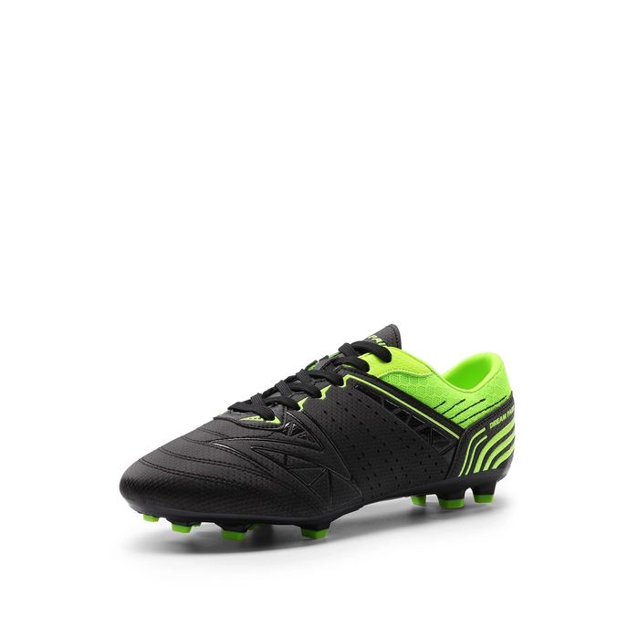 DREAM PAIRS Męskie buty piłkarskie czarno-neonowo-zielone 40