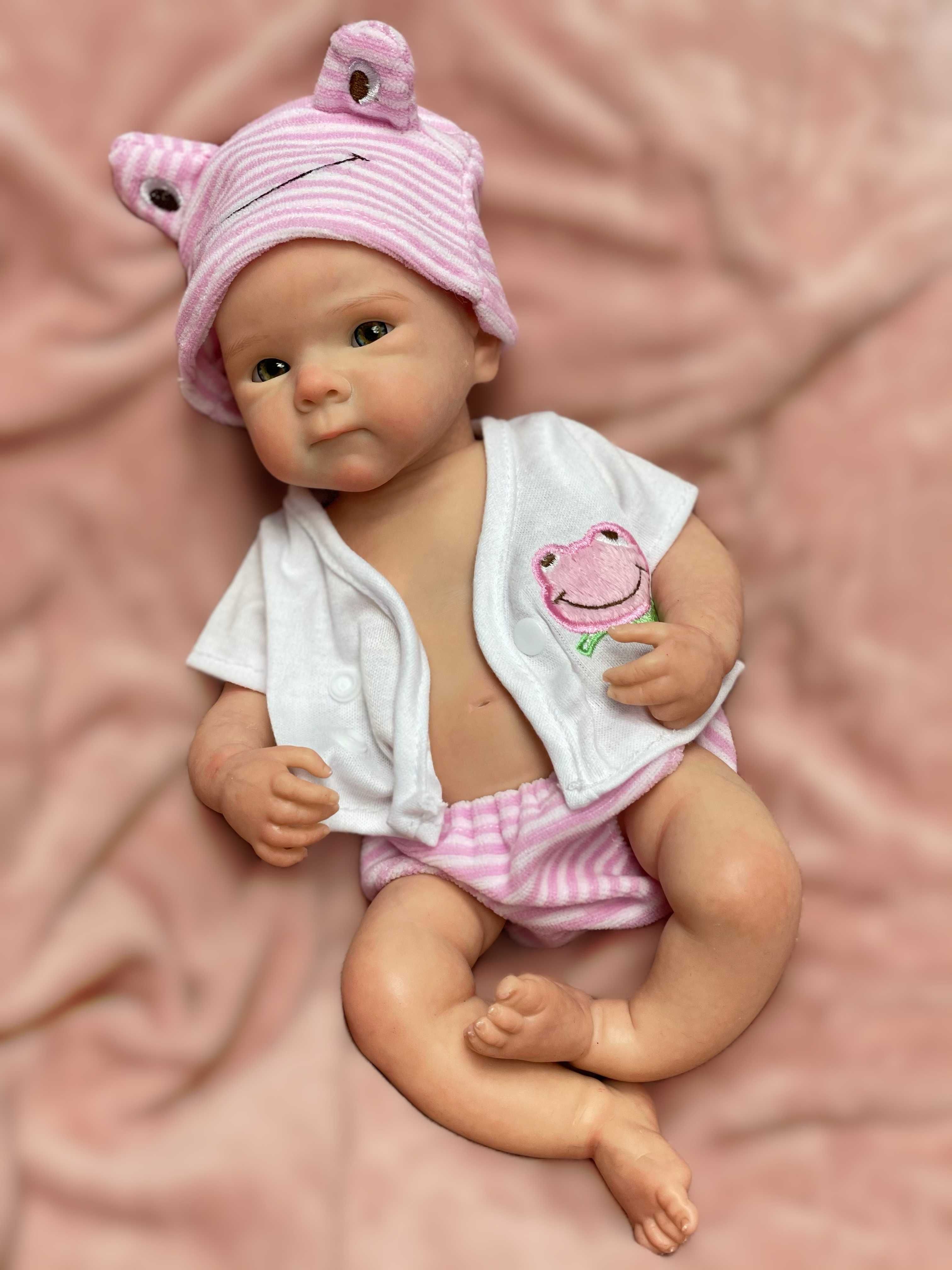 CAŁA Z SILIKONU ! Miękka Elastyczna Lalka Reborn Swobodne Kończyny
