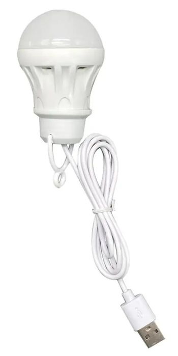 Переносная светодиодная лампочка USB 5w. Аварийный свет.