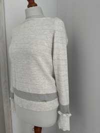 Sweter Top Secret rozmiar S szary srebrny zara