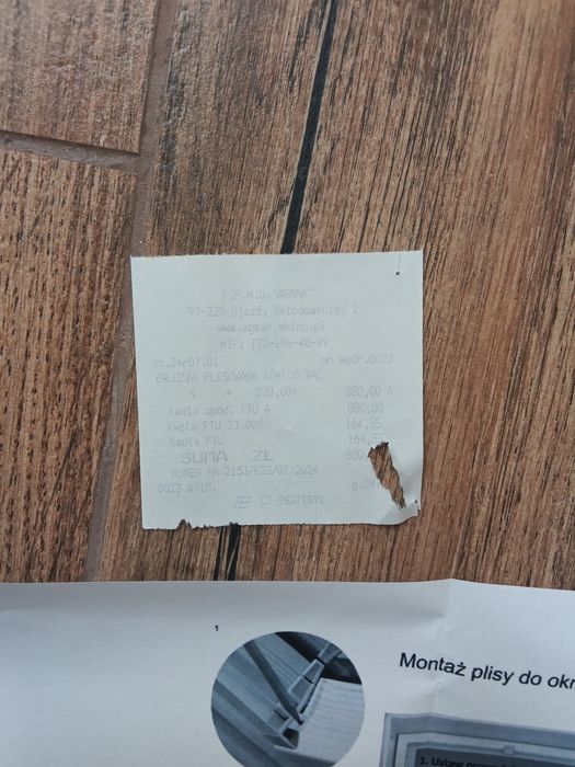 Komplet 4 Rolet Plisowanych AGMAR – Czarna i Srebrna, Regulacja