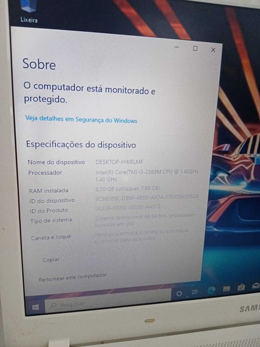 Portátil Samsung NP450R5E Intel® Core i3