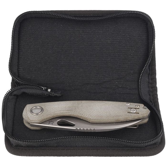 Nóż składany FOX Chilin OD Green Canvas Micarta,  (FX-530 MOD)
